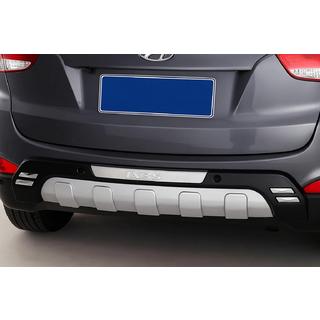 Задний пластиковый диффузор V4 Hyundai IX-35 2010-2015 гг. фото 1