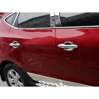 Хромированные накладки под ручки (4 шт, ABS) Hyundai IX-35 2010-2015 гг. фото 2