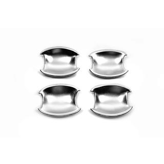 Хромированные накладки под ручки (4 шт, ABS) Hyundai IX-35 2010-2015 гг. фото 3