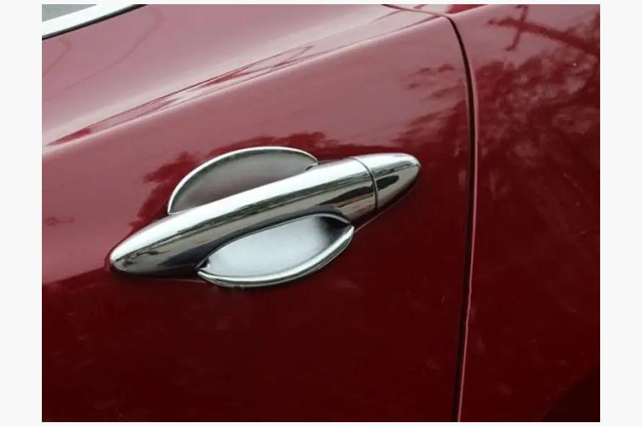Hyundai IX-35 2010-2015 гг. Хромированные накладки под ручки (4 шт, ABS) Image
