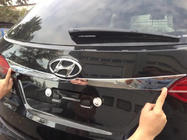 Hyundai Santa Fe 3 2012-2018 гг. Хромированная накладка над номером фото 1