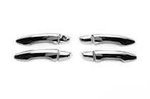 Hyundai Santa Fe 3 2012-2018 гг. Накладки на дверные ручки (4 шт, ABS) фото 1