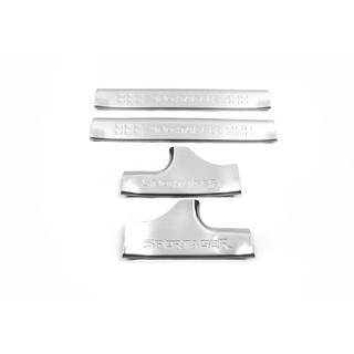 Накладки на внутренние пороги из нержавейки Libao (4 шт) Kia Sportage 2010-2015 гг. фото 1