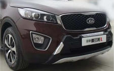 Kia Sorento III UM 2014-2020 гг. Накладка на передний бампер Libao V1 фото 5