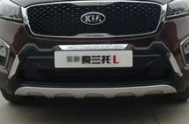 Kia Sorento III UM 2014-2020 гг. Накладка на передний бампер Libao V1 фото 4