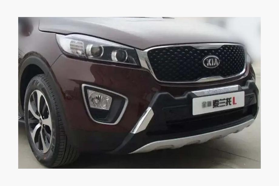 Kia Sorento III UM 2014-2020 гг. Накладка на передний бампер Libao V1 Фото 5