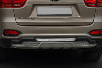 Kia Sorento III UM 2014-2020 гг. Накладка на Задний Бампер Libao V2 фото 1