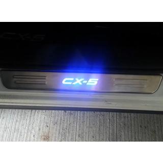 Накладки на пороги Libao LED (4 шт, нержавейка) Mazda CX-5 2012-2017 гг. фото 3