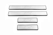 Mazda CX-5 2012-2017 гг. Накладки на пороги Libao (4 шт, нержавейка) фото 3