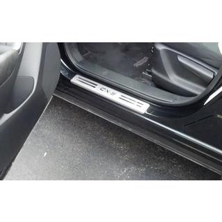 Накладки на пороги Libao (4 шт, нержавейка) Mazda CX-5 2012-2017 гг. фото 2