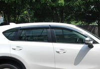 Mazda CX-5 2012-2017 гг. Хромированные дефлекторы окон (4 шт., Libao) фото 4