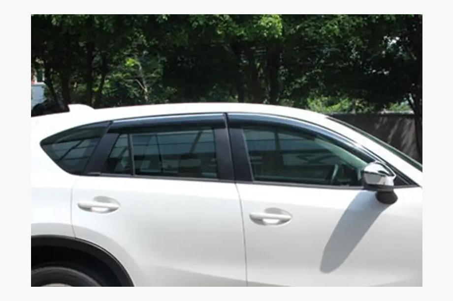 Mazda CX-5 2012-2017 гг. Хромированные дефлекторы окон (4 шт., Libao) Фото 4