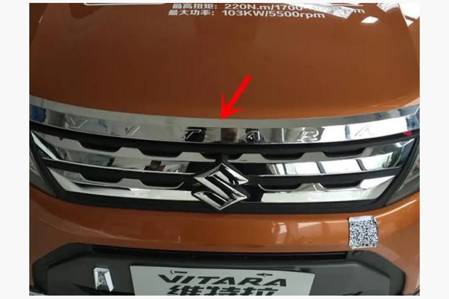 Suzuki Vitara 2015- гг. Хромированная накладка на капот Libao (ABS) Image