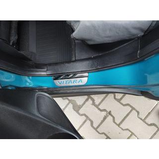 Накладки на пороги Libao (4 шт, нержавейка) Suzuki Vitara 2015- гг. фото 4