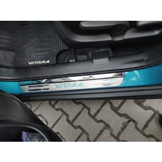 Накладки на пороги Libao (4 шт, нержавейка) Suzuki Vitara 2015- гг. фото 3