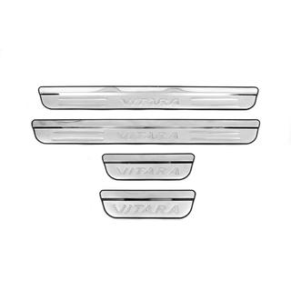 Накладки на пороги Libao (4 шт, нержавейка) Suzuki Vitara 2015- гг. фото 2