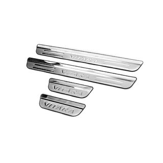 Накладки на пороги Libao (4 шт, нержавейка) Suzuki Vitara 2015- гг. фото 1