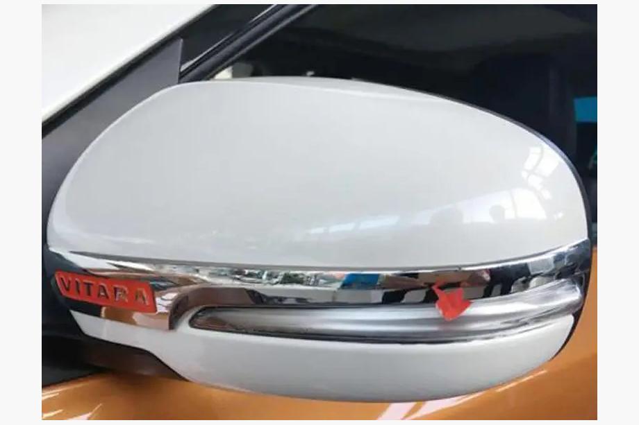 Suzuki Vitara 2015- гг. Хромированные накладки-полоски на зеркала (ABS) Image