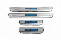 Mitsubishi Outlander 2012-2021 гг. Накладки на пороги Libao (4шт, нержавейка) фото 1