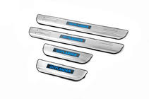 Mitsubishi Outlander 2012-2021 гг. Накладки на пороги Libao (4шт, нержавейка) фото 2