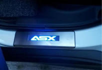 Mitsubishi ASX 2010-2023 гг. Накладки на пороги Libao LED (4 шт, нержавейка) фото 3