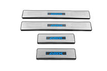 Mitsubishi ASX 2010-2023 гг. Накладки на пороги Libao LED (4 шт, нержавейка) фото 1