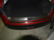 Nissan Qashqai 2010-2014 гг. Накладка на задний бампер Libao нержавейка фото 3