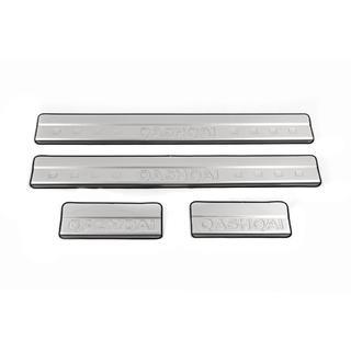 Накладки на пороги Libao (4 шт, нержавейка) Nissan Qashqai 2007-2010 гг. фото 1