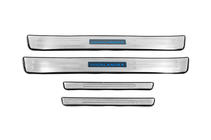 Toyota Highlander 2008-2013 гг. Накладки на пороги Libao LED (4 шт, нержавейка) фото 2