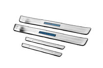 Toyota Highlander 2008-2013 гг. Накладки на пороги Libao LED (4 шт, нержавейка) фото 1