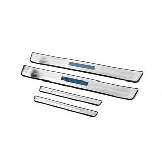 Накладки на пороги Libao LED (4 шт, нержавейка) Toyota Highlander 2008-2013 гг. фото 1