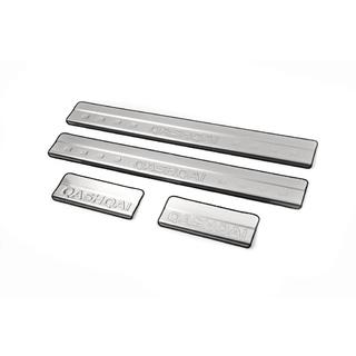 Накладки на пороги Libao (4 шт, нержавейка) Nissan Qashqai 2014-2021 гг. фото 1