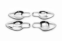 Nissan Qashqai 2014-2021 гг. Хром накладки под ручки Libao (4 шт, пластик) фото 1