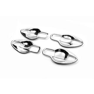 Хром накладки под ручки Libao (4 шт, пластик) Nissan Qashqai 2014-2021 гг. фото 2