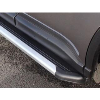 Боковые Подножки OEM V1 (2 шт, алюминий) Nissan X-trail T31 2007-2014 гг. фото 4