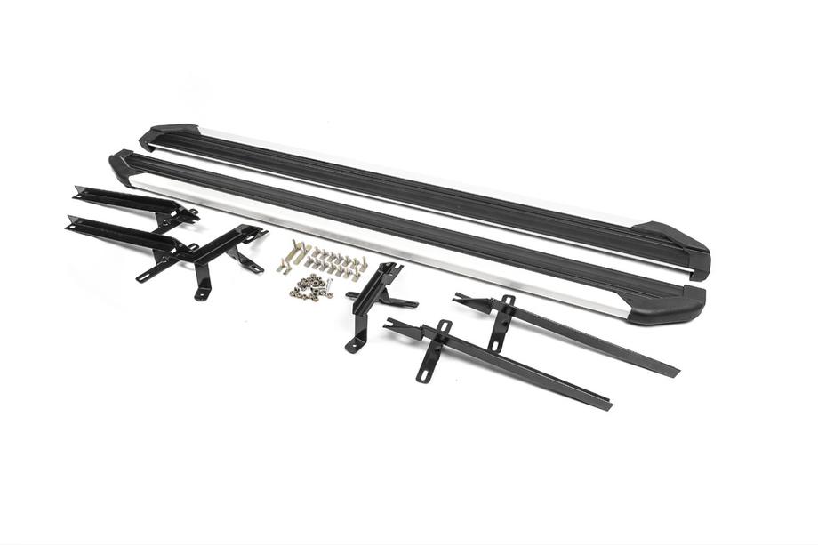 Nissan X-trail T31 2007-2014 гг. Боковые Подножки OEM V1 (2 шт, алюминий) Image