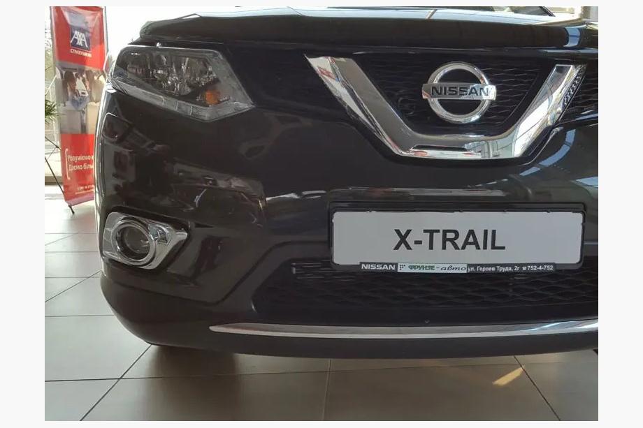 Nissan X-trail T32/Rogue 2014-2021 гг. Хром накладки на противотуманные фары Libao (2 шт, пластик) Фото 3