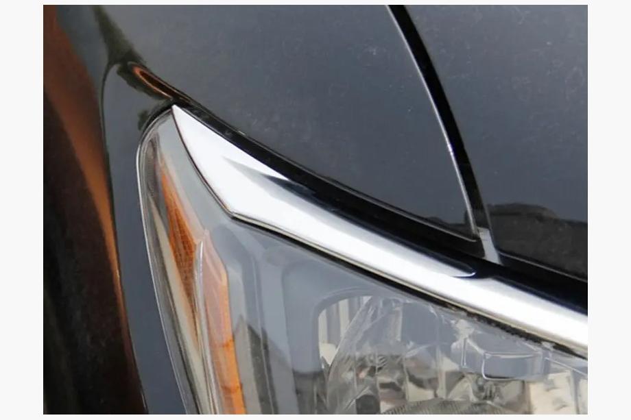 Nissan X-trail T32/Rogue 2014-2021 гг. Накладки на Фары Libao 2014-2016 (2 шт, пластик) Фото 2