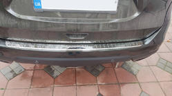 Nissan X-trail T32/Rogue 2014-2021 гг. Накладка на задний бампер Libao нержавейка фото 2