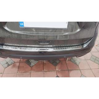 Накладка на задний бампер Libao нержавейка Nissan X-trail T32/Rogue 2014-2021 гг. фото 2