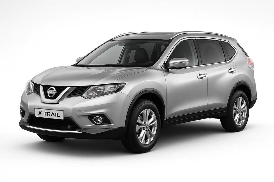 Nissan X-trail T32/Rogue 2014-2021 гг. Интегрированные рейлинги серые OEM (для X-trail, алюминий, установка на клей) Фото 3