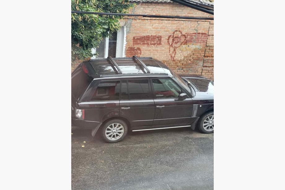 Range Rover III L322 2002-2012 гг. Рейлинги с поперечинами OEM 2006-2012 (черные) Image