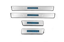 Subaru Outback 2014-2019 гг. Накладки на пороги Libao LED (4 шт, нержавейка) фото 2