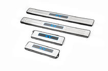 Subaru XV 2011-2017 гг. Накладки на пороги Libao LED (4 шт, нержавейка) фото 2