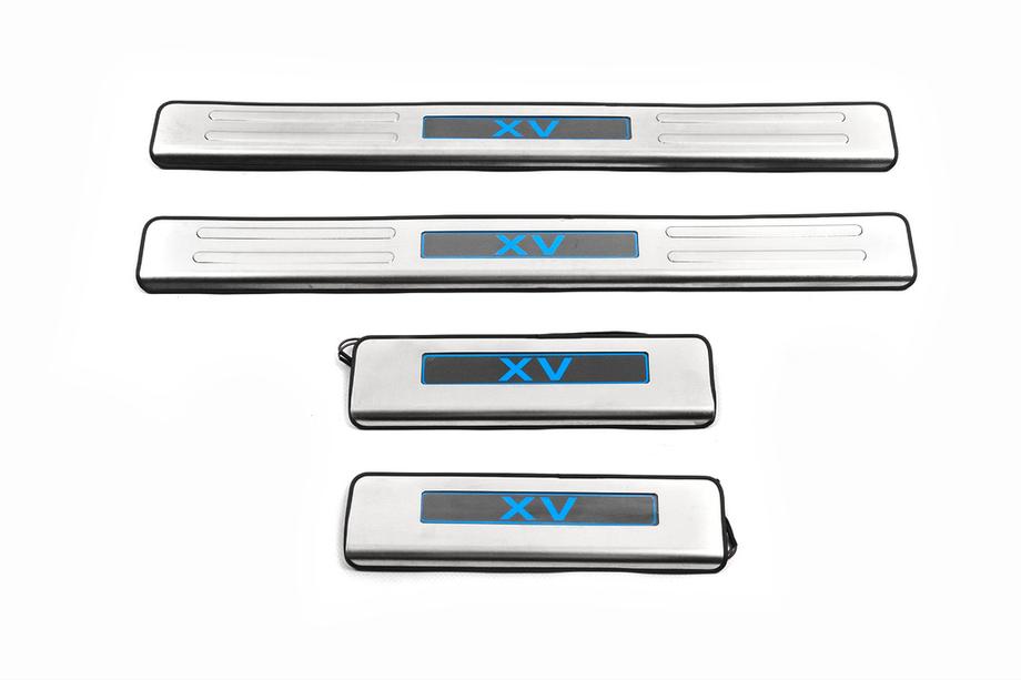 Subaru XV 2011-2017 гг. Накладки на пороги Libao LED (4 шт, нержавейка) Image