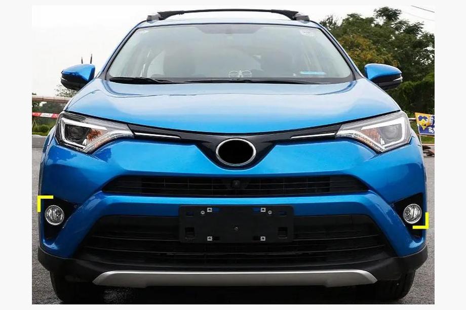 Toyota Rav 4 2013-2018 гг. Хромированные Накладки на Противотуманные Фары Libao 2016-2018 (2 шт, пластик) Фото 2