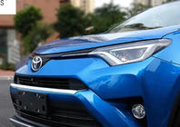 Toyota Rav 4 2013-2018 гг. Накладка на передний бампер Libao 2016-2018 (пластик) фото 2