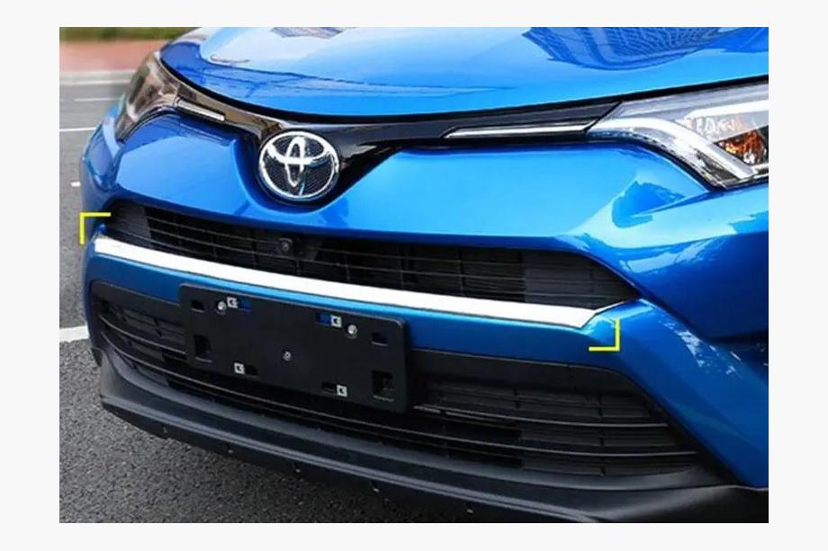 Toyota Rav 4 2013-2018 гг. Накладка на передний бампер Libao 2016-2018 (пластик) Image