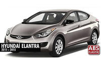 Hyundai Elantra (MD/UD) 2011-2015 гг. Накладки на зеркала с вырезом под поворотник в стиле BMW (2 шт) фото 7