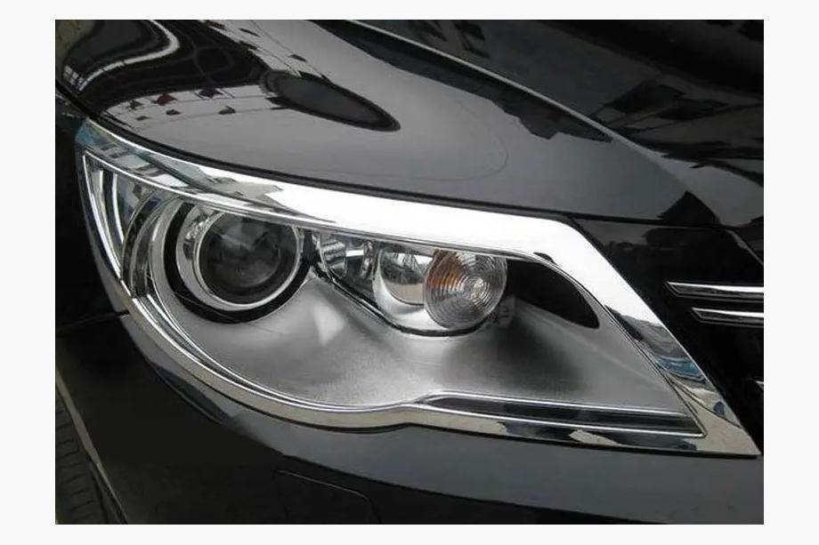 Volkswagen Tiguan 2007-2016 гг. Накладки на фары Libao 2007-2011 (2 шт, пластик) Image